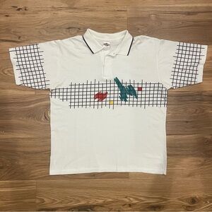 Vintage Jantzen Polo Large White